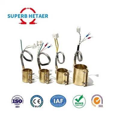 120v 220v 240v 380v Industrijali Elettriku Rebbiegħa Hot Runner Coil Ram Brass Issiġillat Nozzle Band Heater Għal Makkinarju tal-plastik