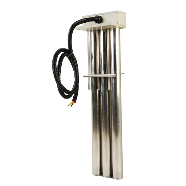 Heater tal-Immersjoni tal-Metall Tubi Triple Vertikali